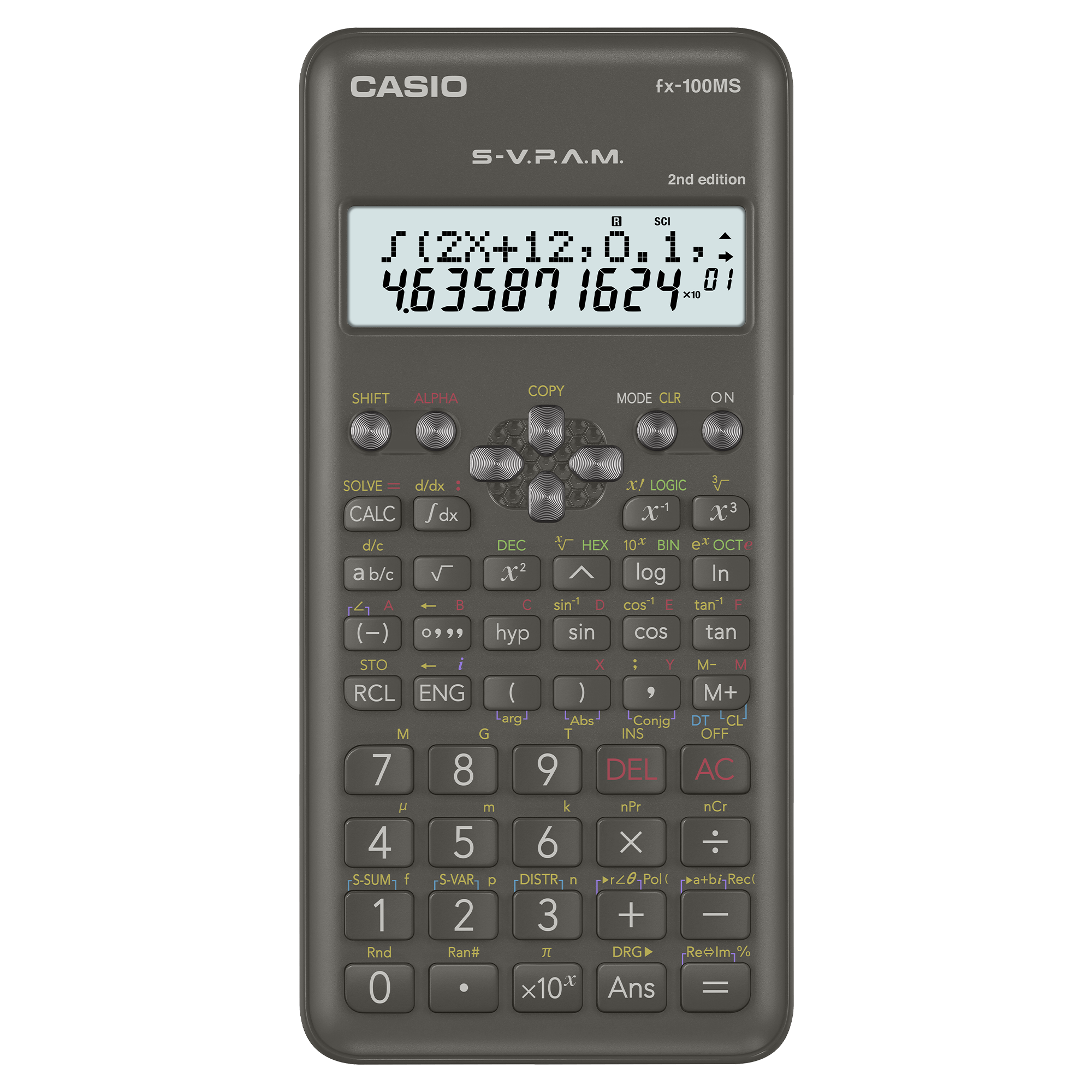 Front view of Casio fx-100MS-2