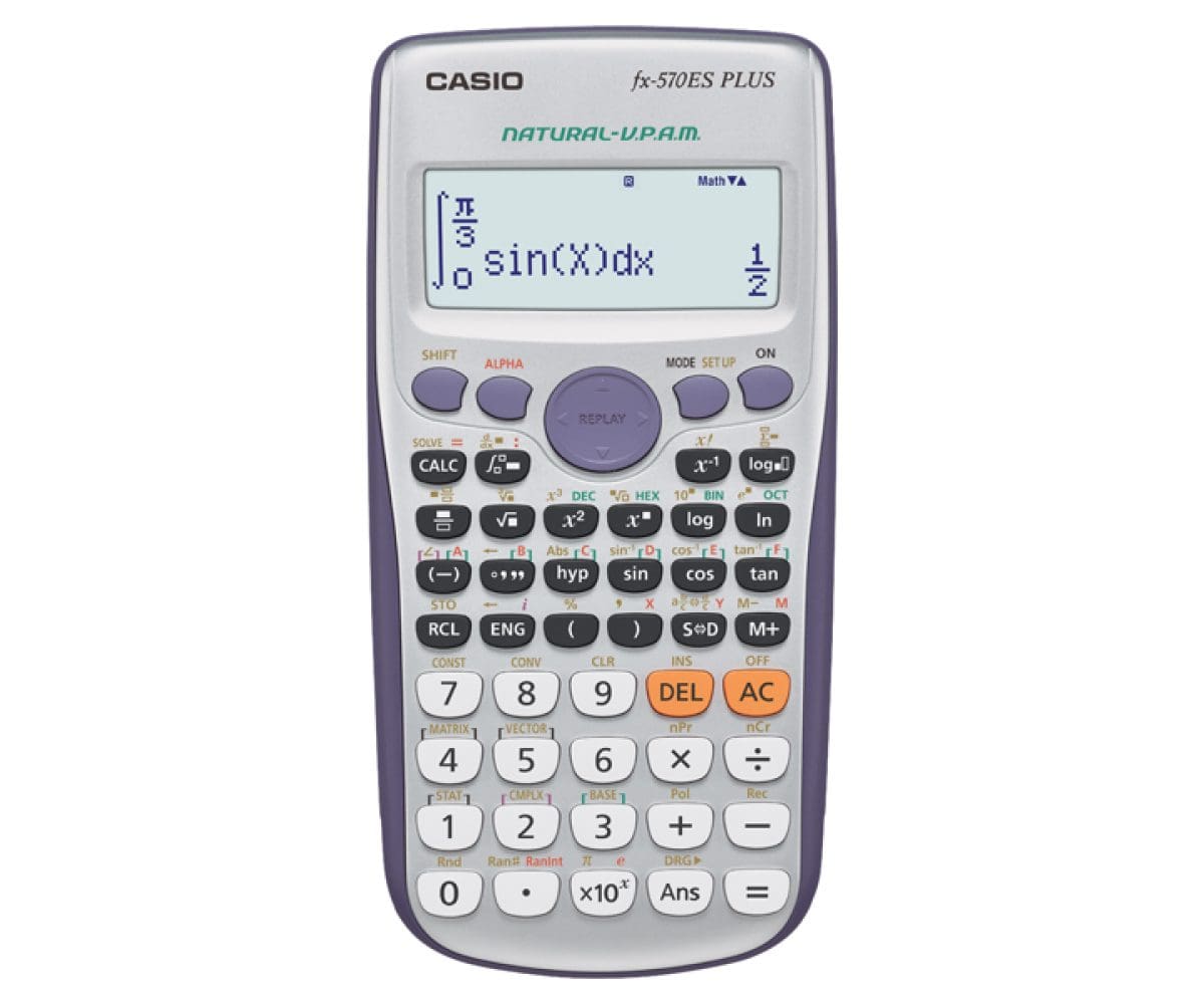 Front view of Casio fx-570ES PLUS