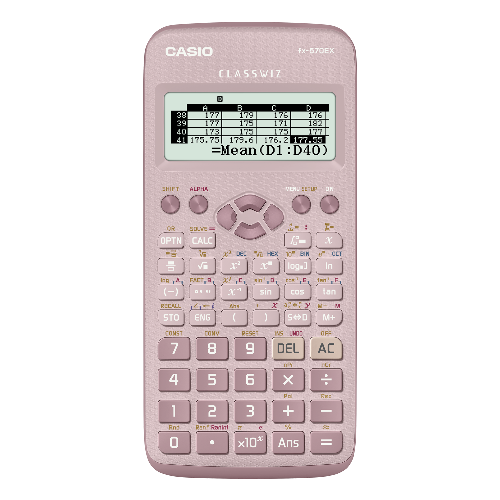 Front view of Casio fx-570EX-PK