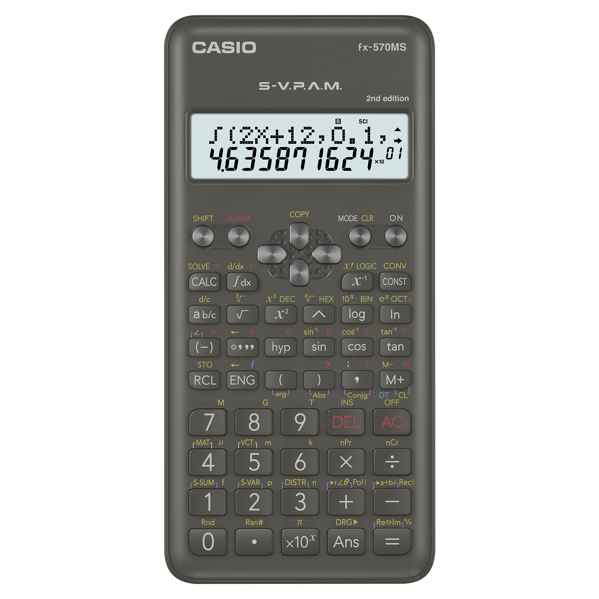 Front view of Casio fx-570MS-2