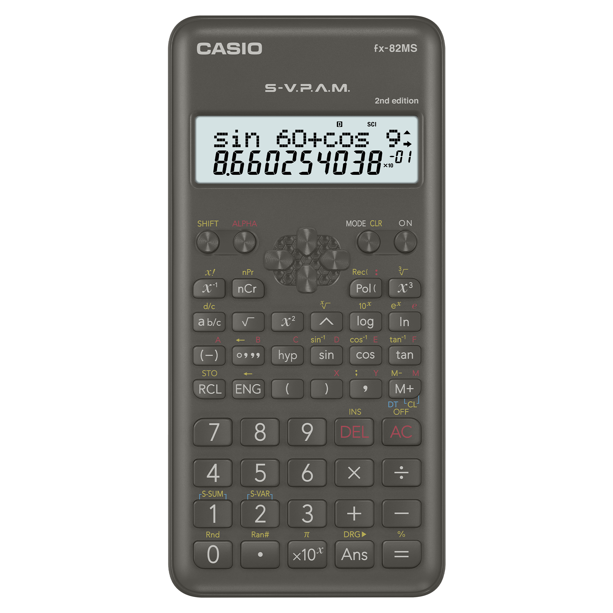Front view of Casio fx-82MS-2