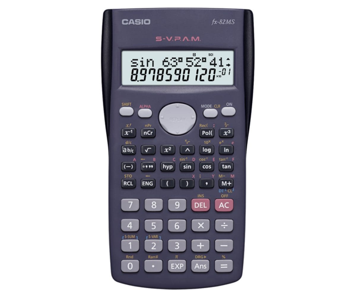 Front view of Casio fx-82MS