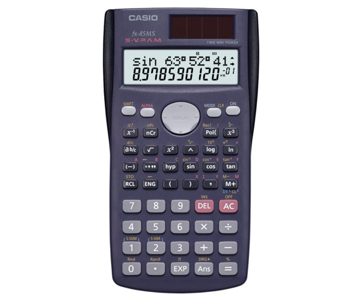 Front view of Casio fx-85MS