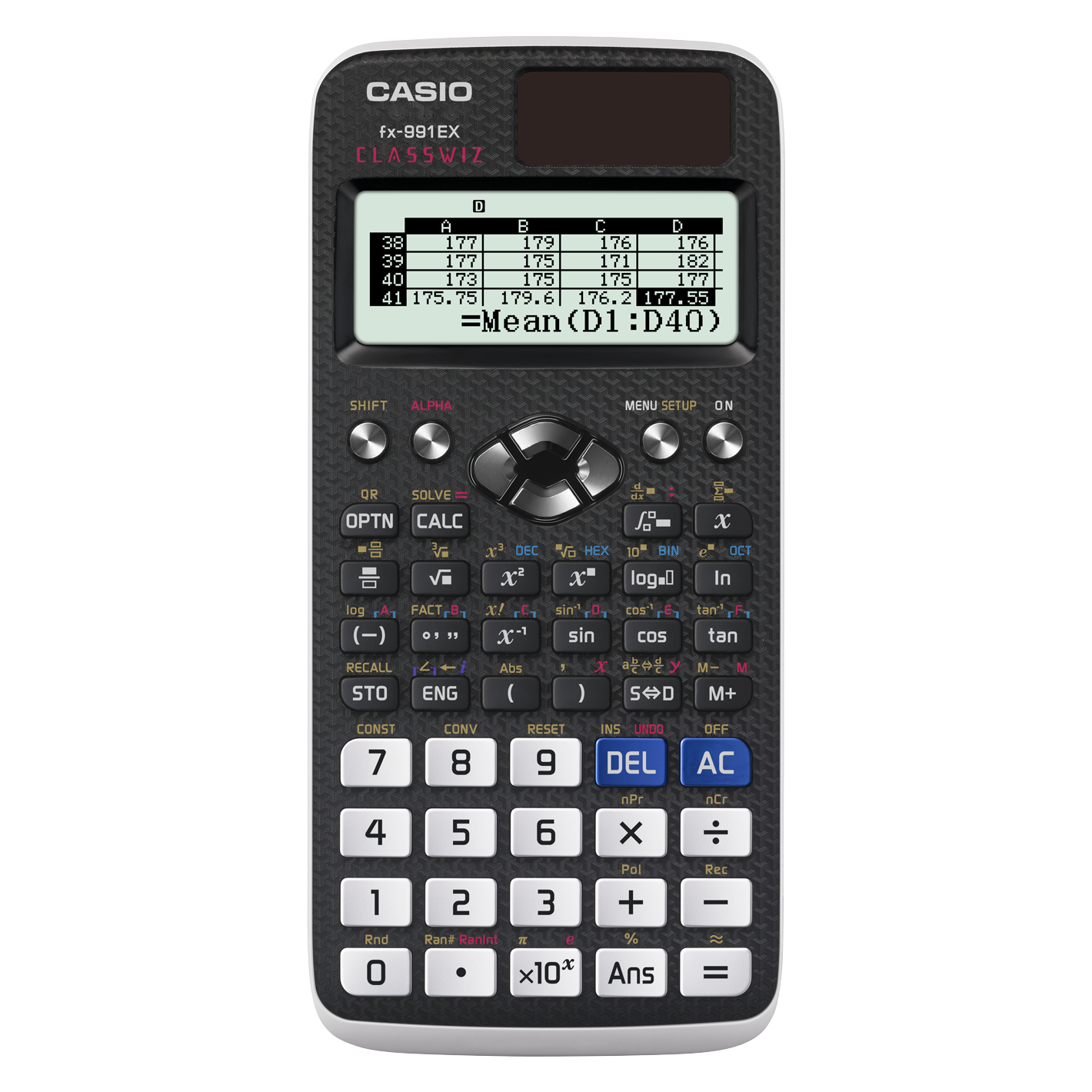 Front view of Casio fx-991EX