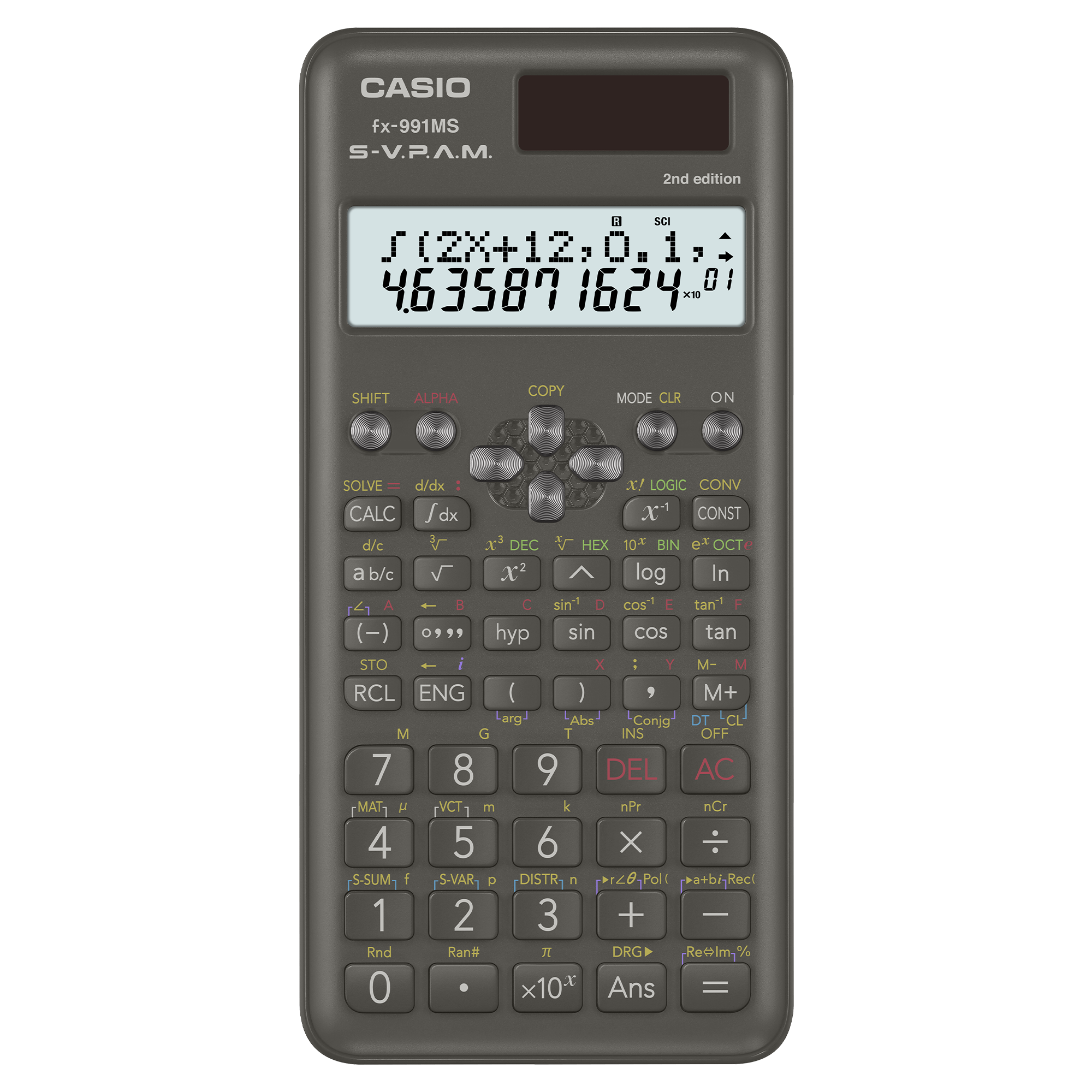 Front view of Casio fx-991MS-2