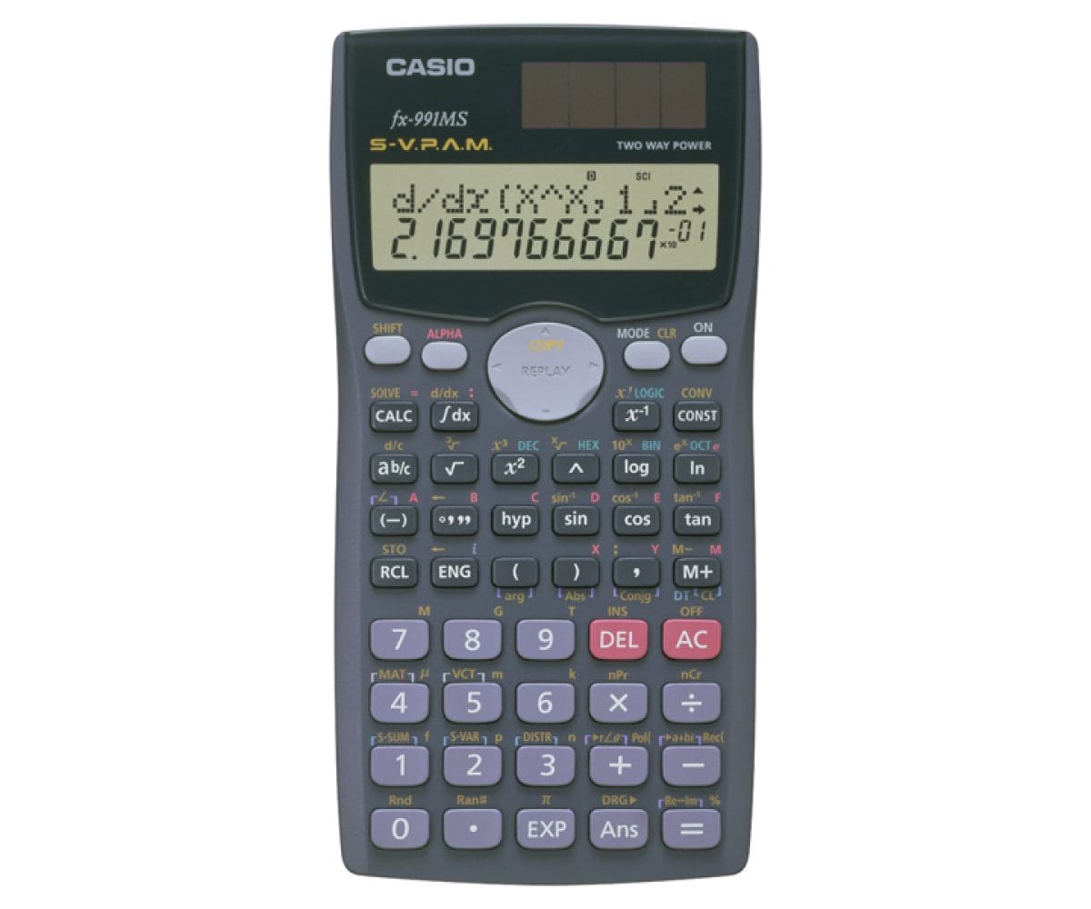Front view of Casio fx-991MS