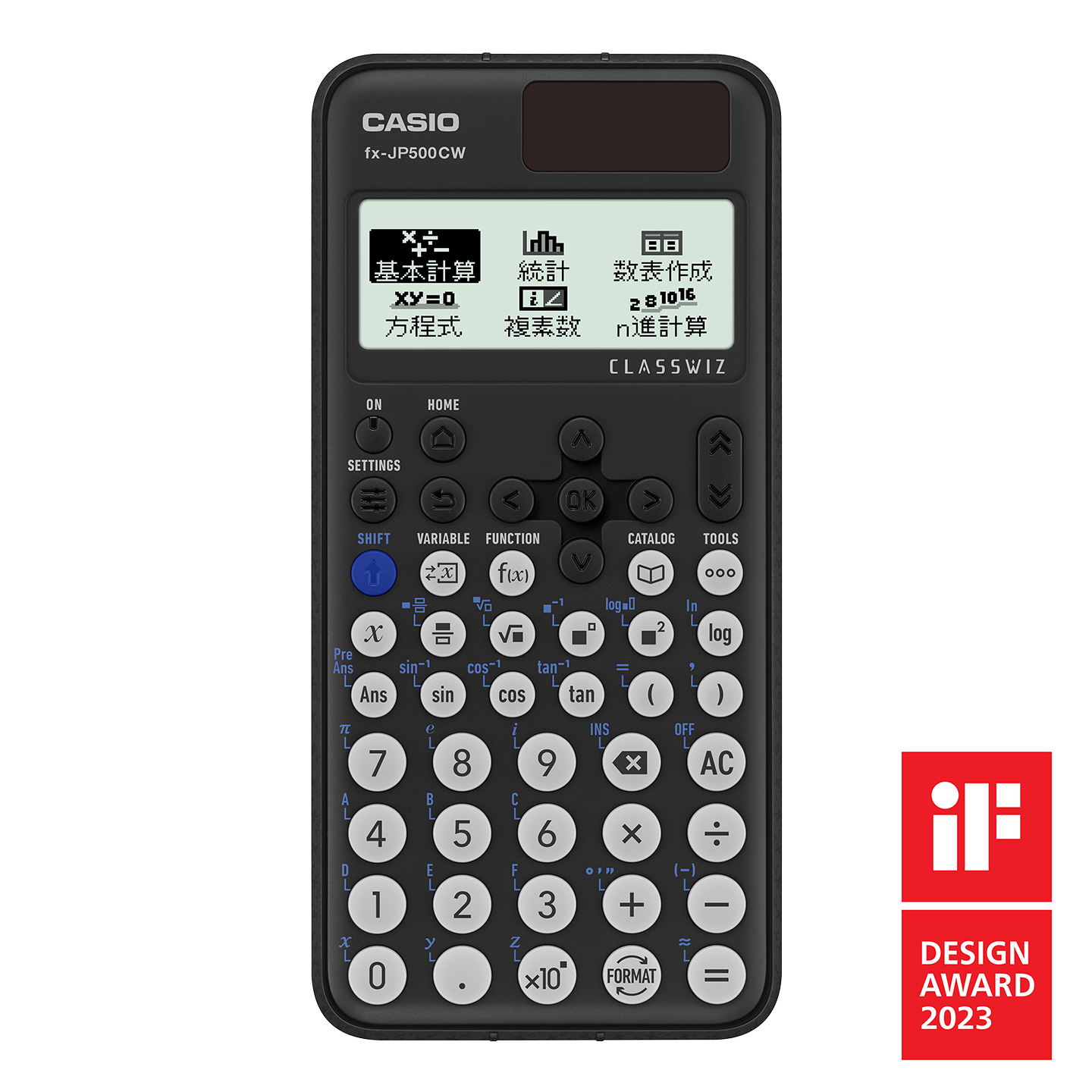 Front view of Casio fx-JP500CW