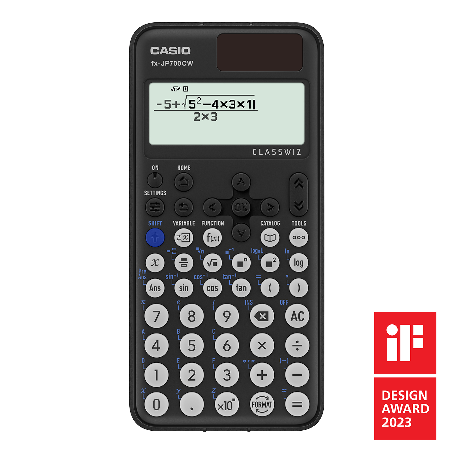 Front view of Casio fx-JP700CW